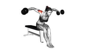 Dumbbell Seated Bent Arm Lateral Raise (female) - Video Exercise Guide & Tips