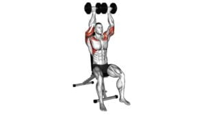 Dumbbell Seated Close Grip Press - Video Exercise Guide & Tips