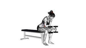 Dumbbell Seated Neutral Wrist Curl (female) - Video Exercise Guide & Tips