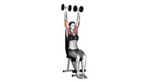 Dumbbell Seated Shoulder Press (female) - Video Exercise Guide & Tips