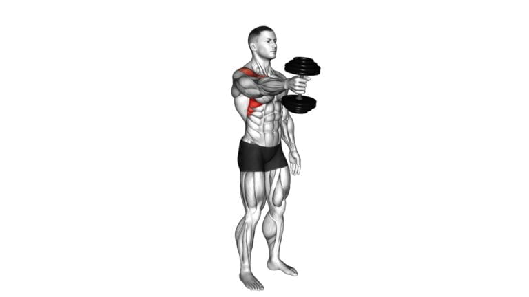 Dumbbell Single Arm Neutral Grip Front Raise - Video Exercise Guide & Tips