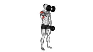 Dumbbell Single Arm Underhand Front Raise - Video Exercise Guide & Tips