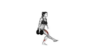 Dumbbell Single Leg Squat (female) - Video Exercise Guide & Tips