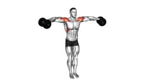 Dumbbell Standing Bent Arm Lateral Raise (Male) - Video Exercise Guide & Tips