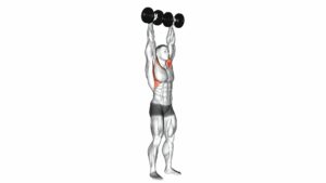 Dumbbell Standing Front Raise Above Head - Video Exercise Guide & Tips