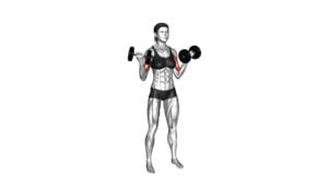 Dumbbell Standing Inner Biceps Curl (version 2) (female) - Video Exercise Guide & Tips