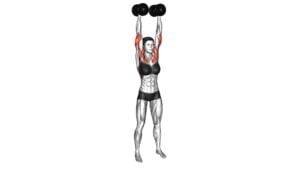 Dumbbell Standing Palms In Press (female) - Video Exercise Guide & Tips