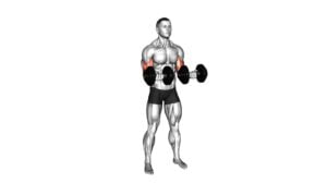 Dumbbell Standing Reverse Curl Rotate (male) - Video Exercise Guide & Tips