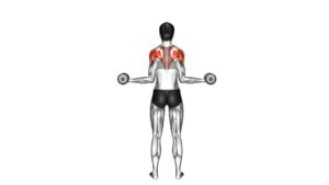 Dumbbell Standing Scapular External Rotation (female) - Video Exercise Guide & Tips