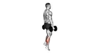 Dumbbell Standing Single Leg Calf Raise - Video Exercise Guide & Tips