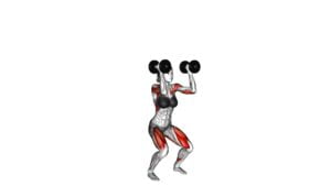Dumbbell Thruster (female) - Video Exercise Guide & Tips