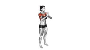 Elbow Fly and Palm Press (female) - Video Exercise Guide & Tips