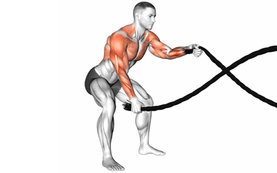 exercises by equipment Battling Rope