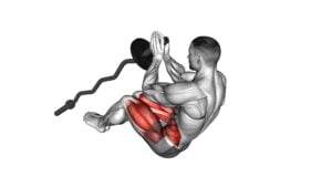 EZ-Bar Legs Side Pull In Sit-up - Video Exercise Guide & Tips