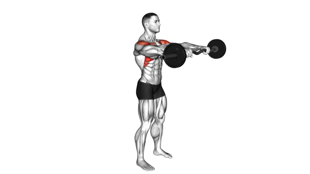 EZ Bar Standing Front Raise - Exercise Guide & Tips