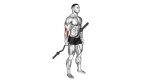 EZ Barbell Standing Single Arm Neutral Wrist Curl - Video Exercise Guide & Tips