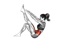 Flexion Leg Sit-Up (Straight Arm) (Female) - Video Exercise Guide & Tips