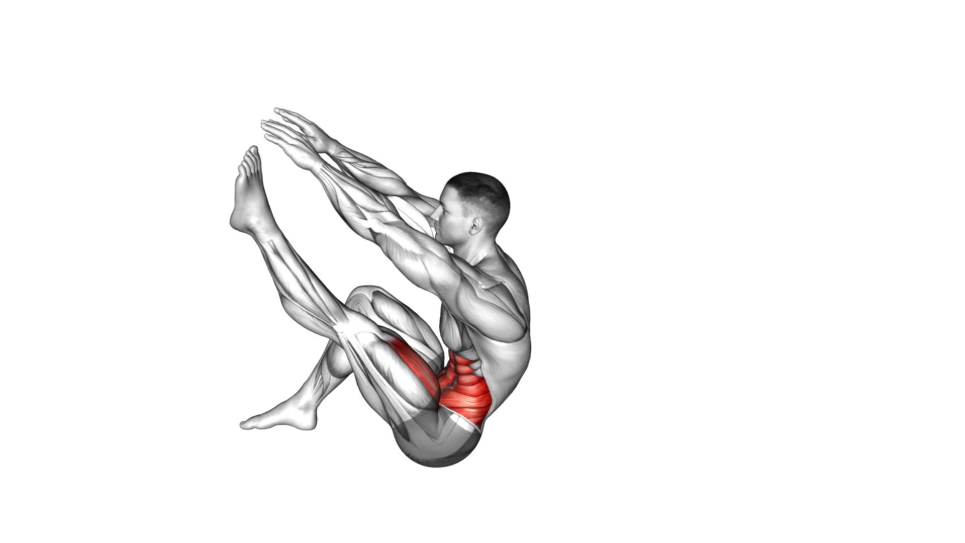 Flexion Leg Sit-Up (Straight Arm) - Video Exercise Guide & Tips