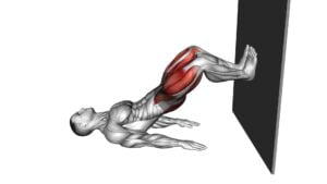 Glute Bridge Abduction Against Wall (Male) - Video Exercise Guide & Tips