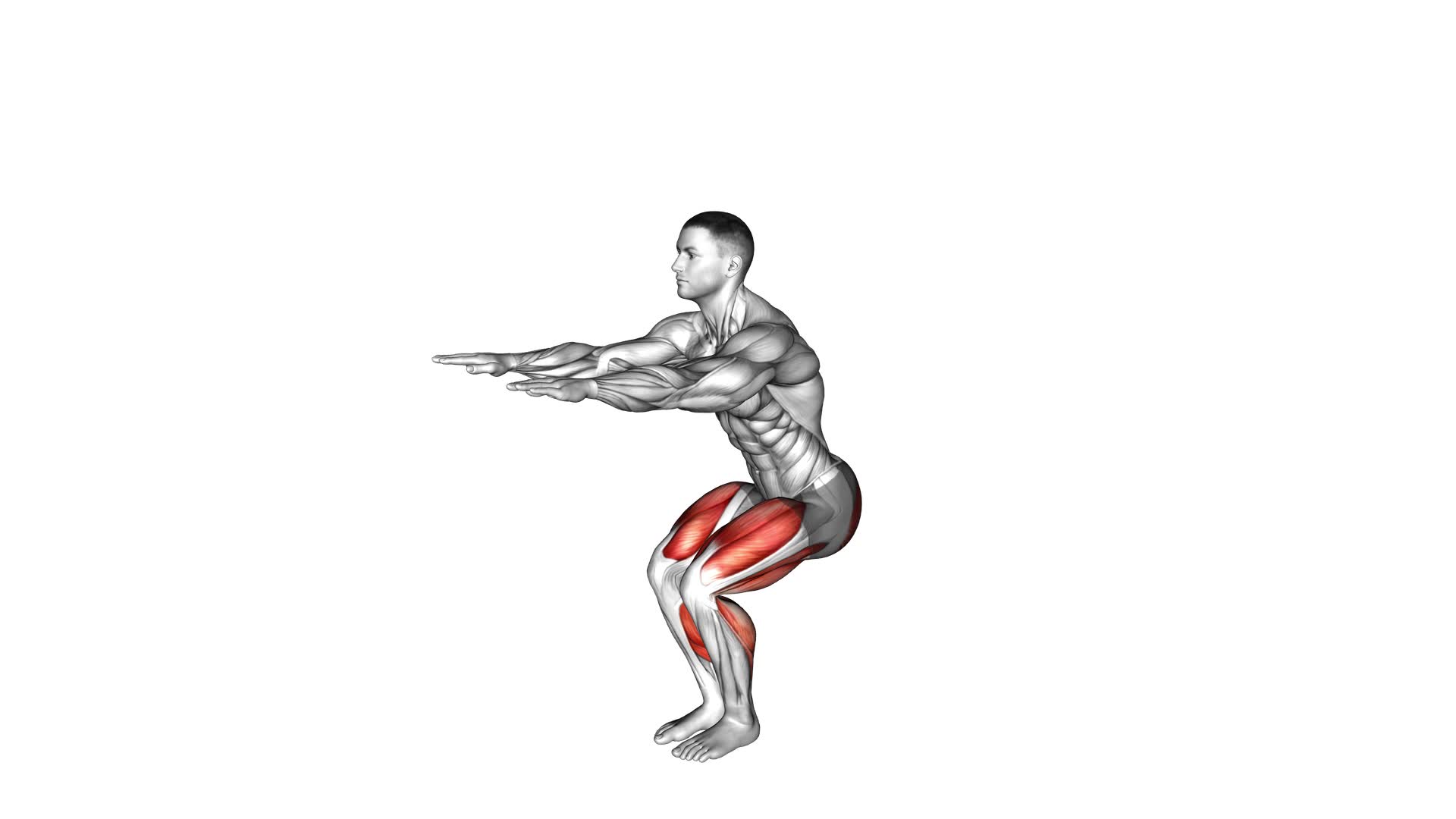 Invisible Chair Pose (male) - Video Exercise Guide & Tips