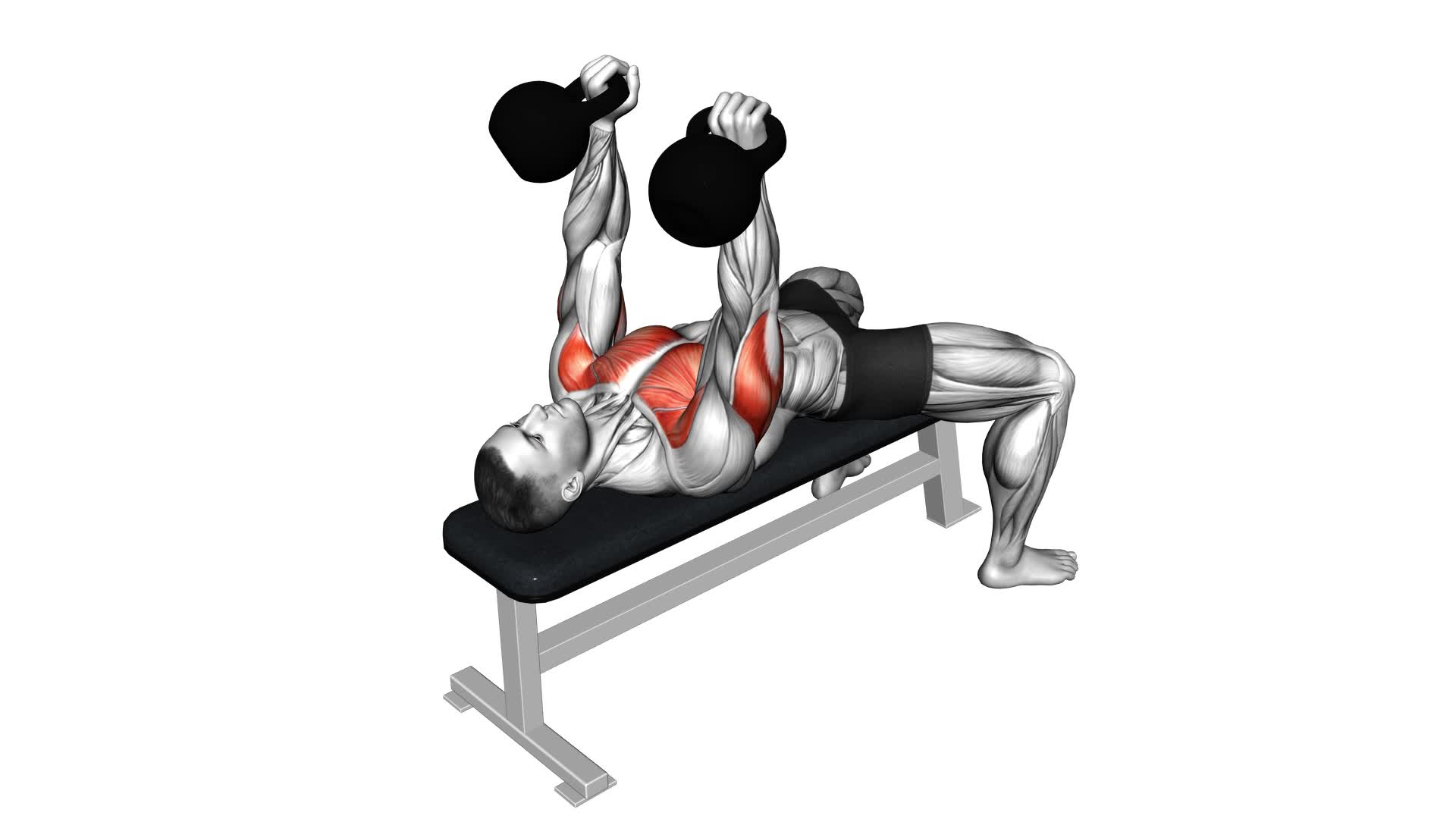Kettlebell Bench Press (male) - Video Exercise Guide & Tips