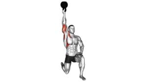 Kettlebell Half Kneeling One Arm Bottoms-up Press - Video Exercise Guide & Tips