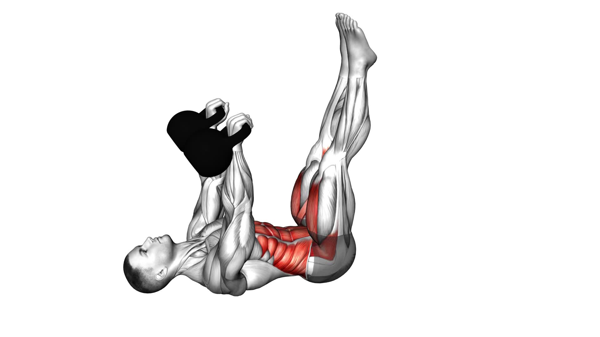 Kettlebell Leg Raise (male) - Video Exercise Guide & Tips