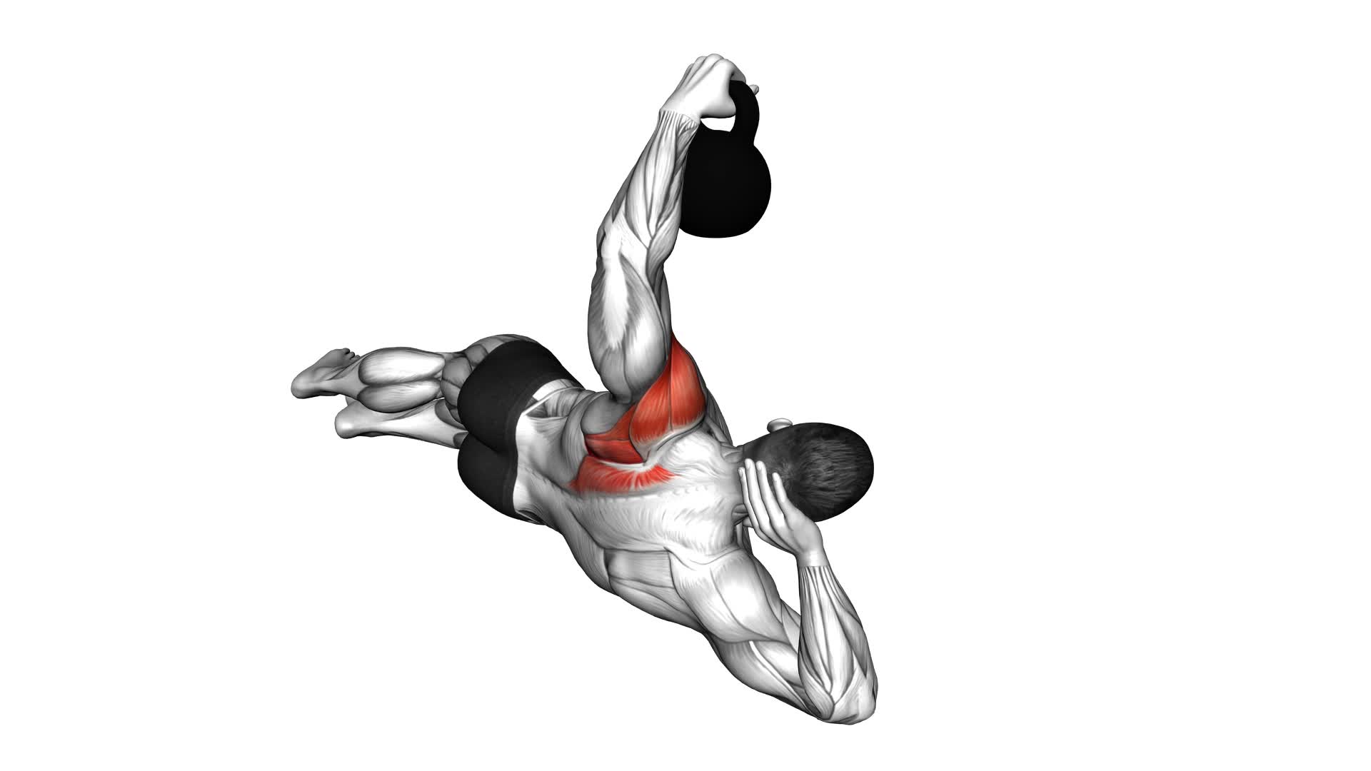 Kettlebell Lying on Floor Rear Delt Raise - Video Exercise Guide & Tips