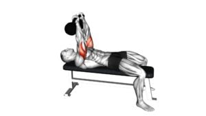 Kettlebell Lying Triceps Extension Skull Crusher - Video Exercise Guide & Tips