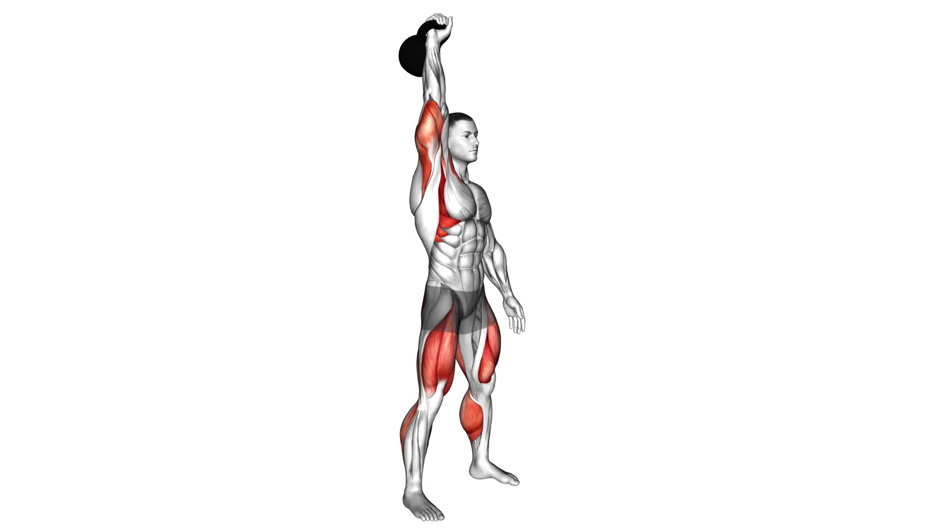 Kettlebell One Arm Snatch - Video Exercise Guide & Tips