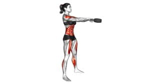 Kettlebell Overhand Grip Swing (female) - Video Exercise Guide & Tips