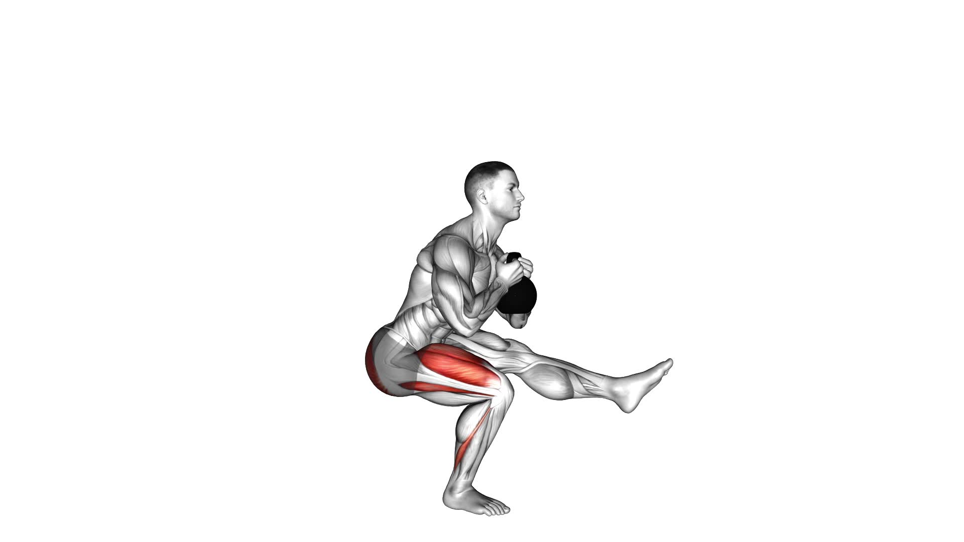 Kettlebell Pistol Squat - Video Exercise Guide & Tips