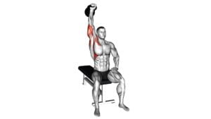 Kettlebell Seated One Arm Military Press - Video Exercise Guide & Tips
