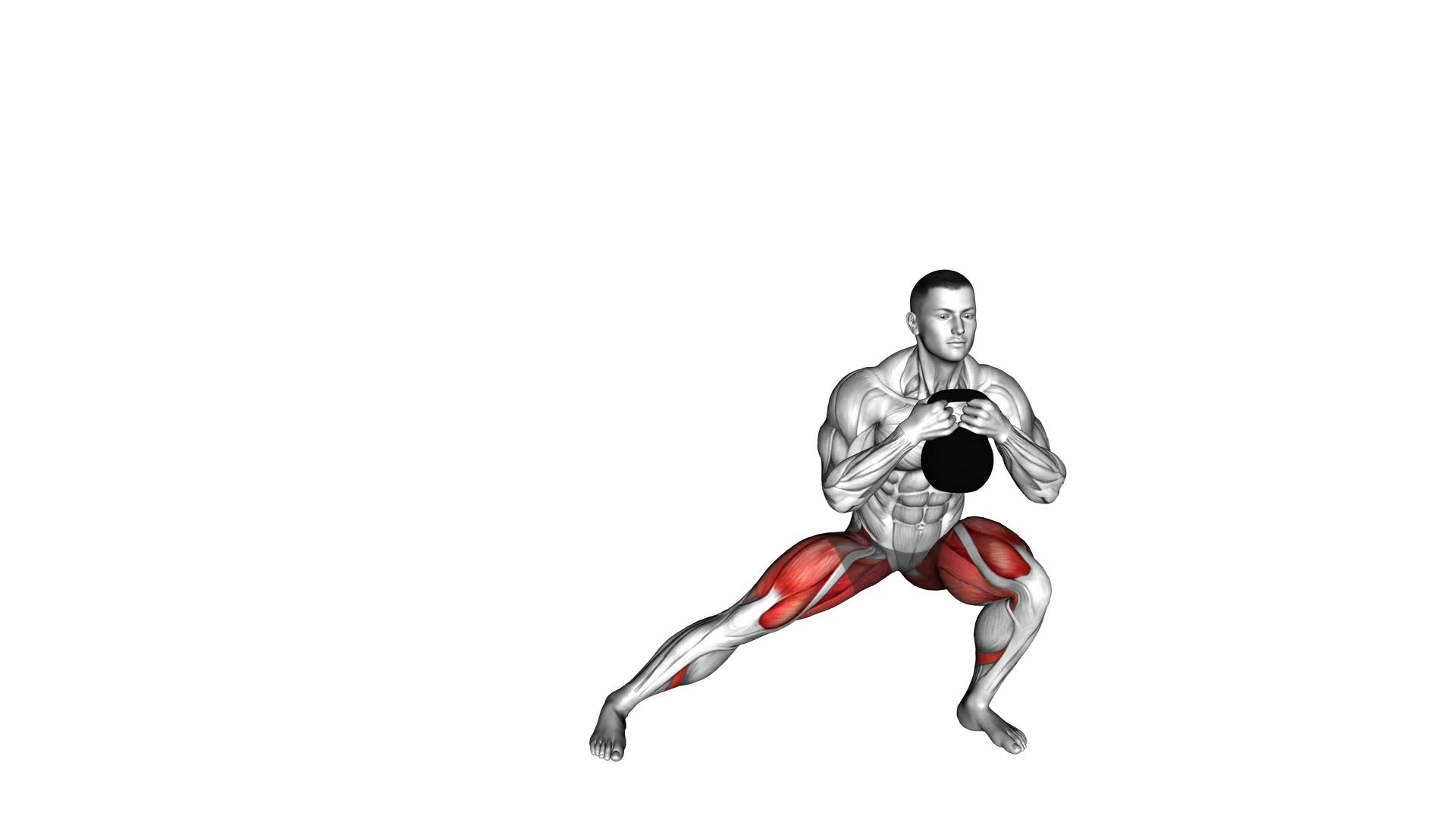 Kettlebell Side Lunge (male) - Video Exercise Guide & Tips