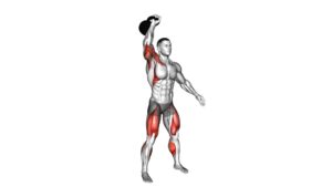 Kettlebell Single Arm Clean and Press (male) - Video Exercise Guide & Tips