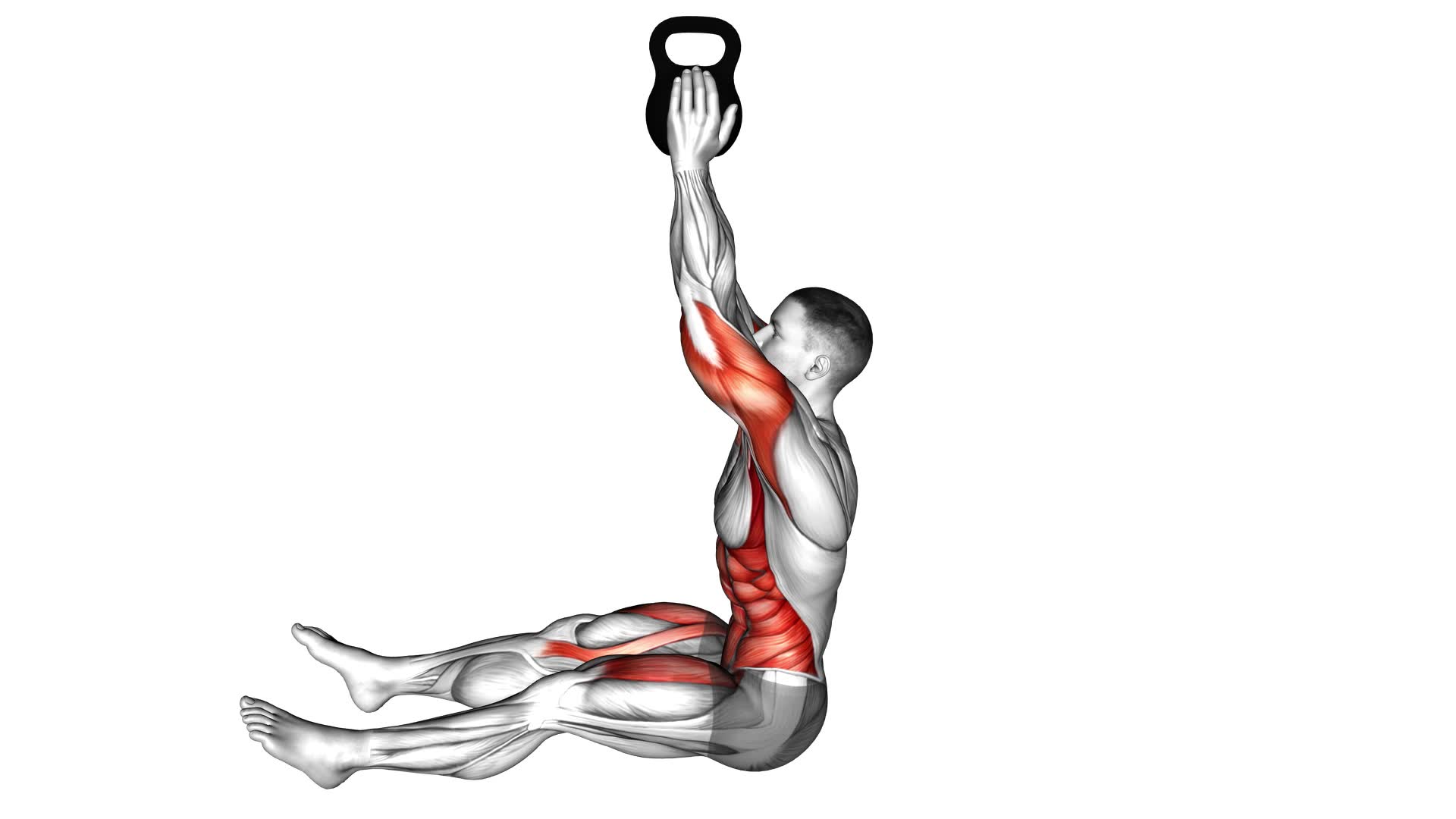 Kettlebell Sit-up Press - Video Exercise Guide & Tips