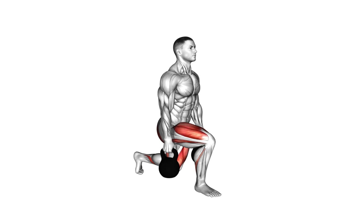 Kettlebell Split Squat - Video Exercise Guide & Tips - Workout Guru