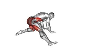 Kneeling Adductor Backward Stretch (male) - Video Exercise Guide & Tips