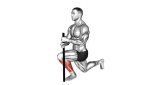 Kneeling Ankle Stretch (male) - Video Exercise Guide & Tips