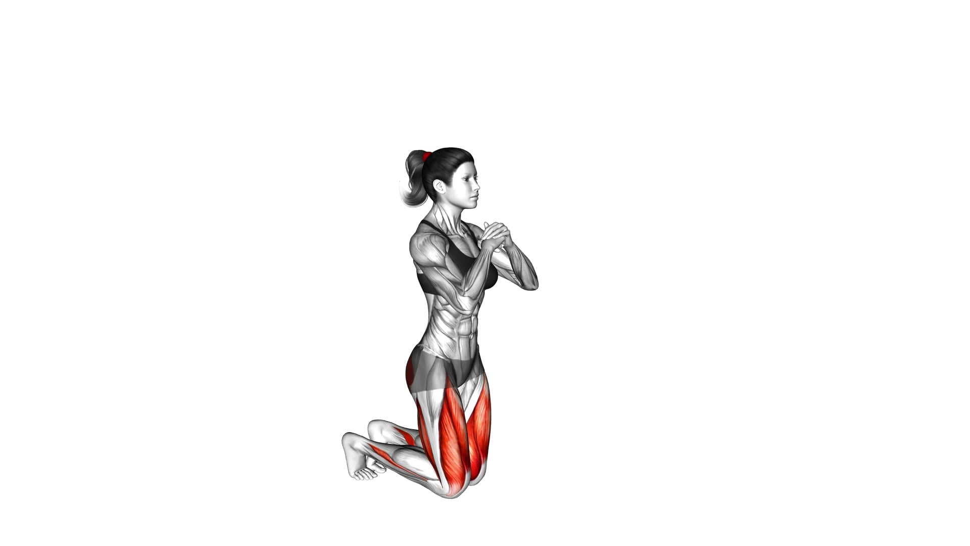 Kneeling Hold to Stand (female) - Video Exercise Guide & Tips