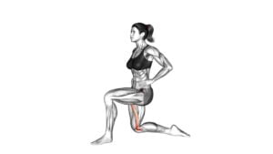 Kneeling Sartorius Stretch (female) - Video Exercise Guide & Tips