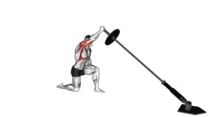 Landmine Kneeling One Arm Shoulder Press - Video Exercise Guide & Tips