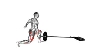 Landmine Rear Lunge - Video Exercise Guide & Tips