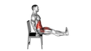 Leg Raises Hold on Chair (male) - Video Exercise Guide & Tips