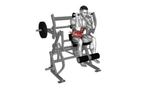 Lever Seated Leg Raise Crunch (Plate Loaded) - Video Exercise Guide & Tips