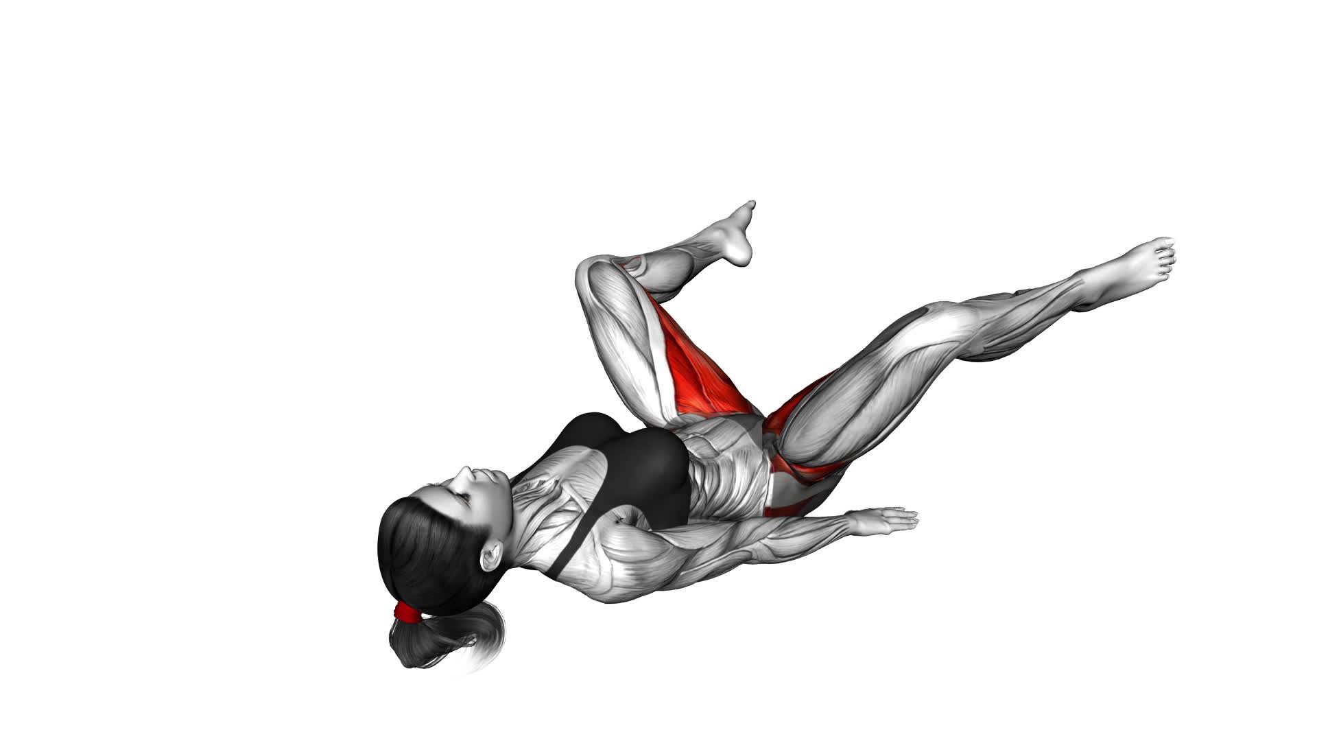 Lying Abduction Adduction (female) - Video Exercise Guide & Tips
