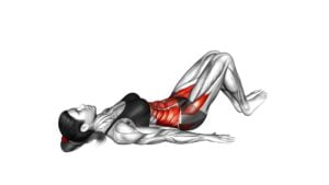 Lying Bent Knee Side Roll (female) - Video Exercise Guide & Tips
