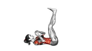 Lying Cross Ankle Tap (female) - Video Exercise Guide & Tips