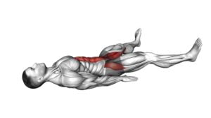 Lying Hover Leg Clap (Abduction) (male) - Video Exercise Guide & Tips