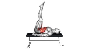 Lying Leg Raise Flat Bench - Video Exercise Guide & Tips